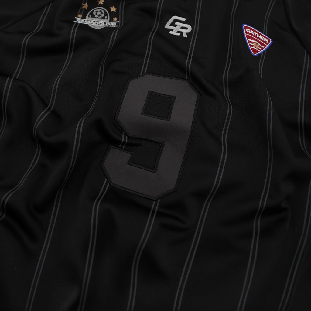 Black Soccer Player Jersey