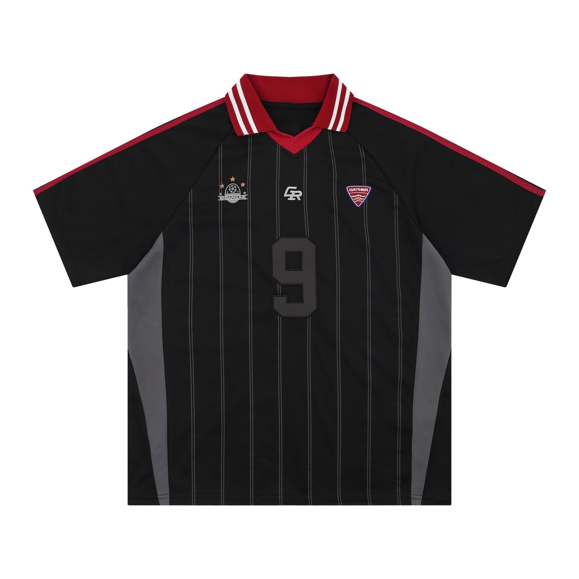 Black Soccer Player Jersey