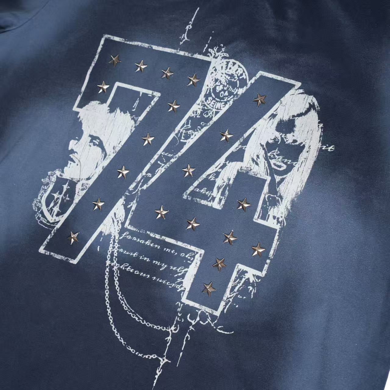 Blue Metal Stars T-shirt