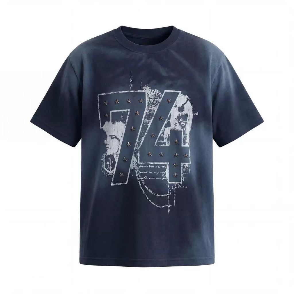 Blue Metal Stars T-shirt