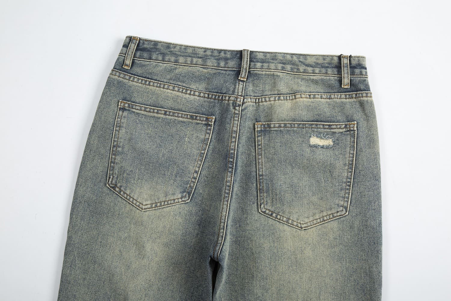 Button Flare Jeans