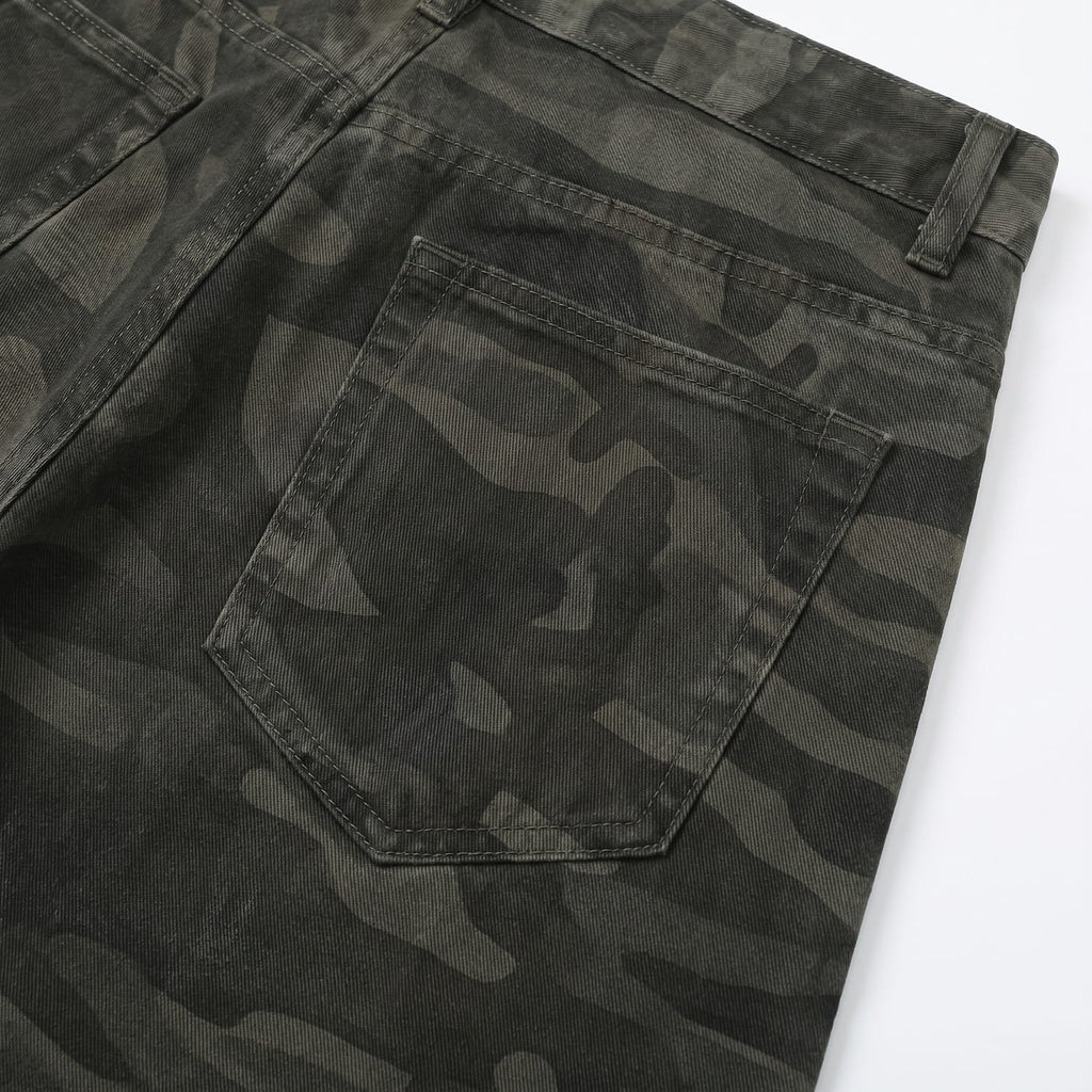 Dark Camo Shorts Jeans