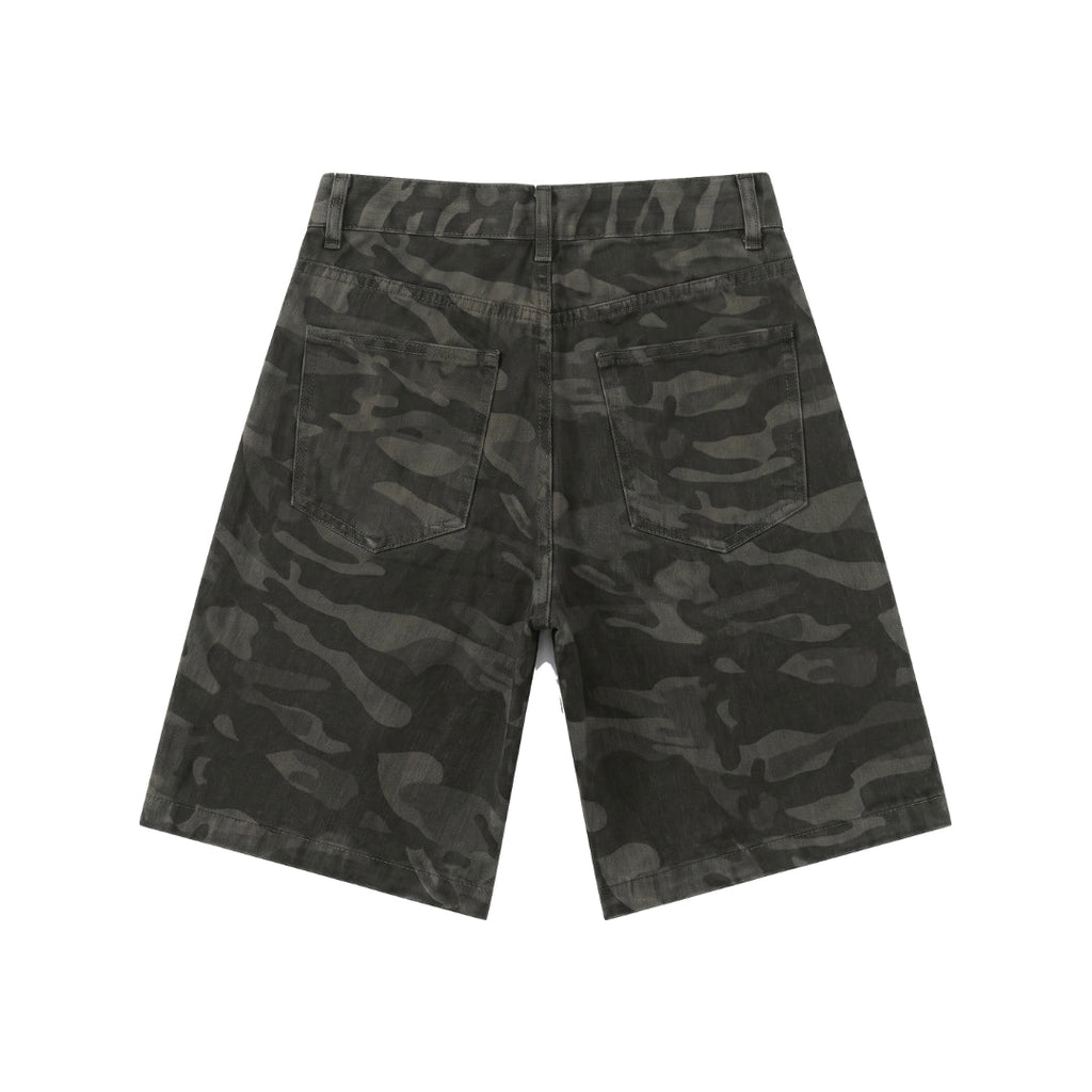 Dark Camo Shorts Jeans