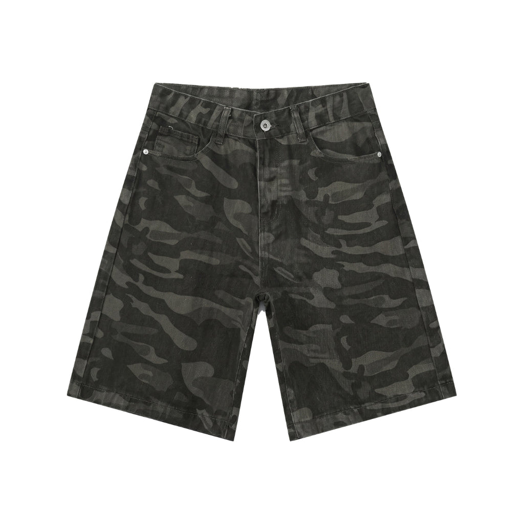 Dark Camo Shorts Jeans