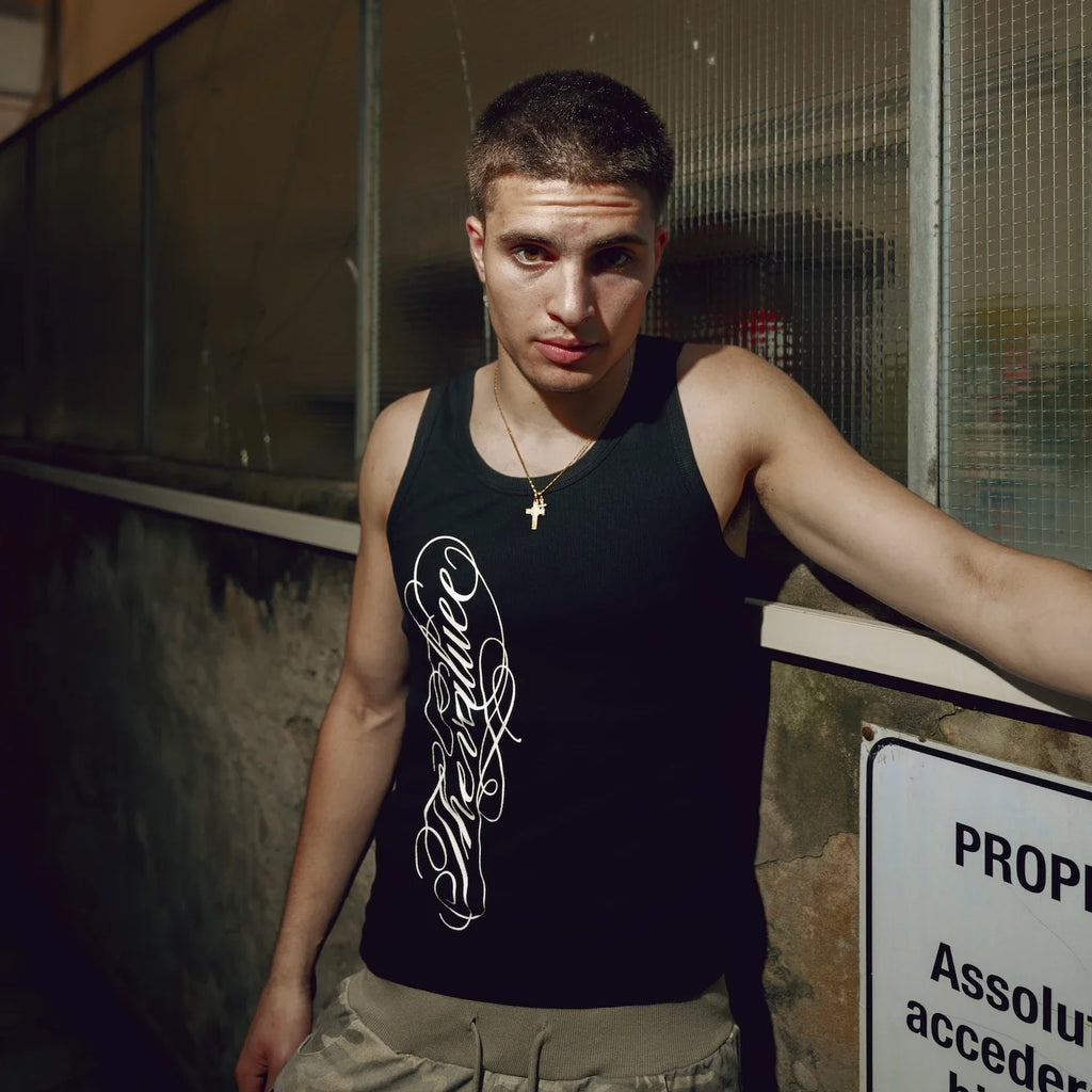 Dark Block Tank Top
