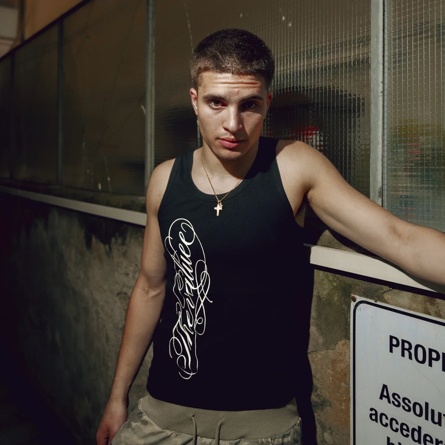 Dark Block Tank Top