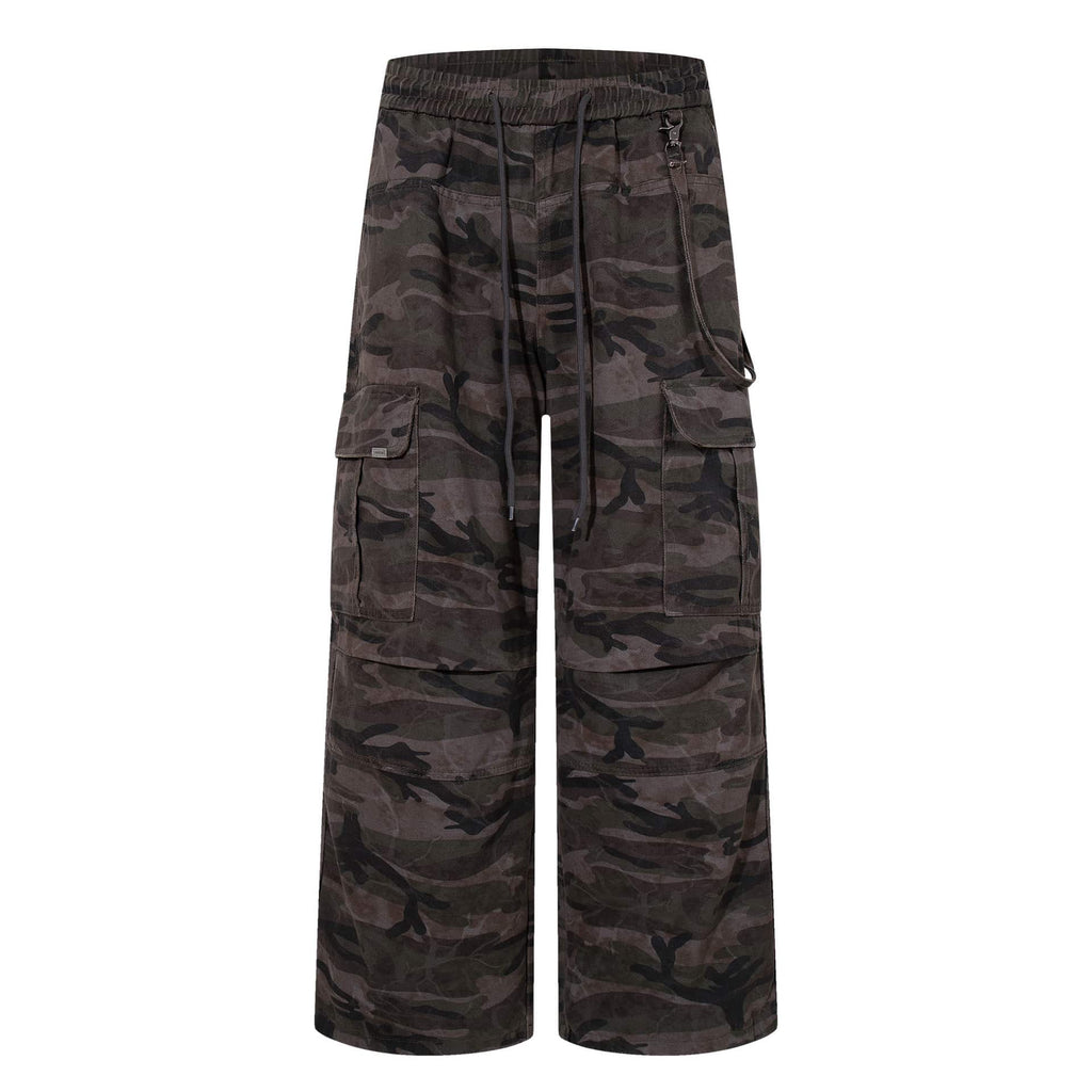 Dark Camo Baggy Jeans