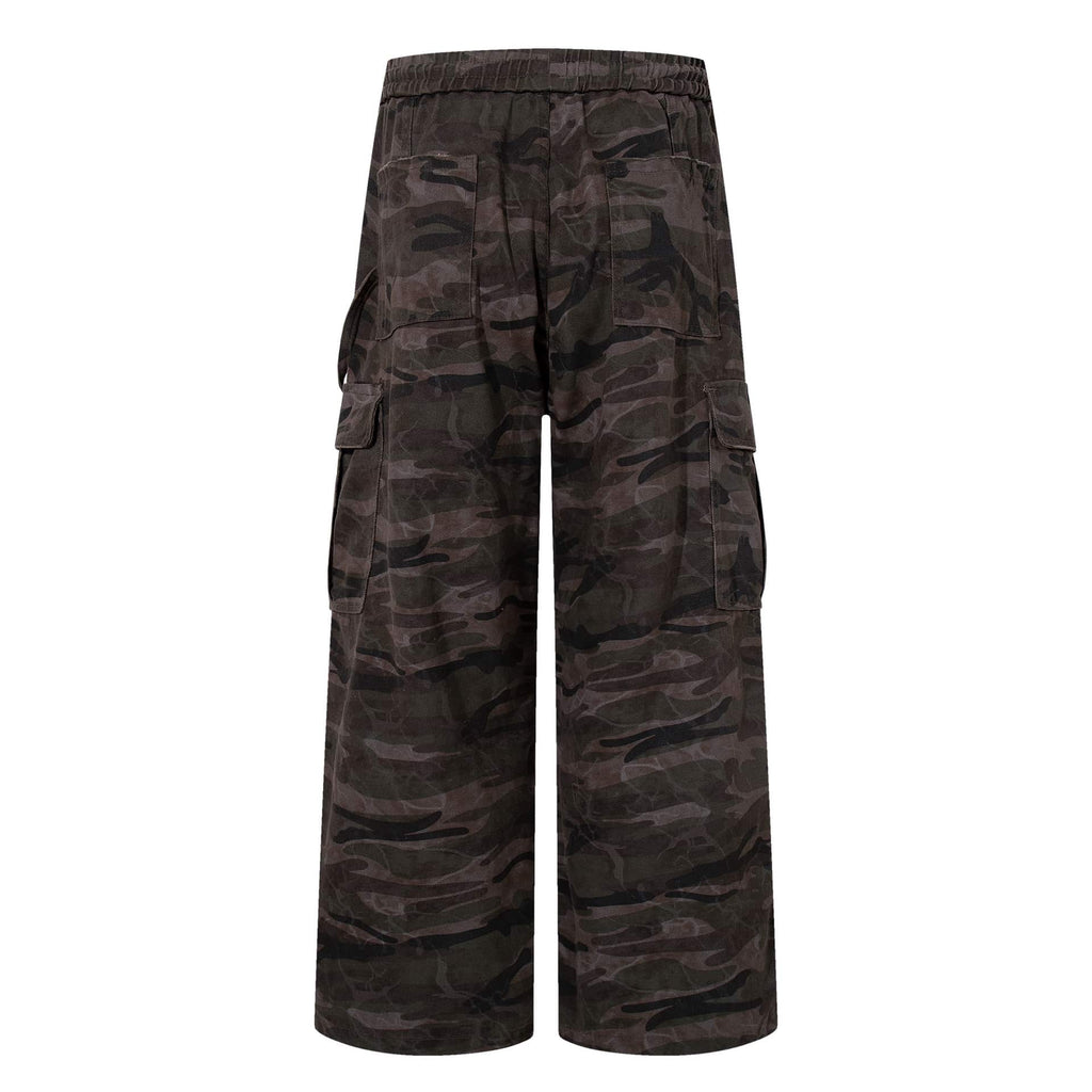 Dark Camo Baggy Jeans