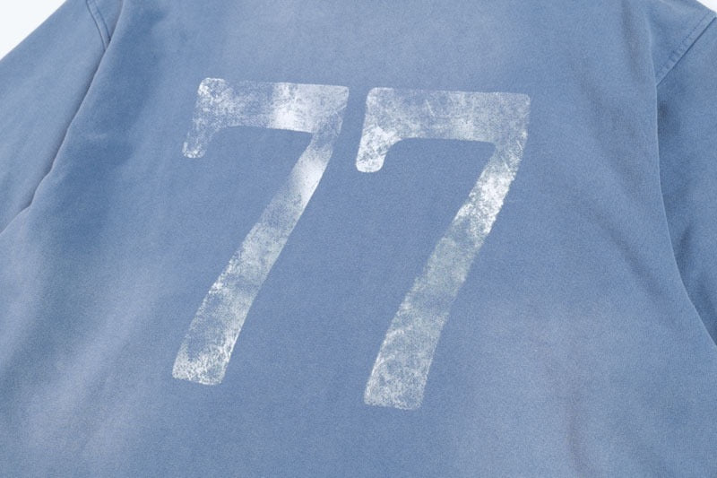 Double Seven Blue Hoodie