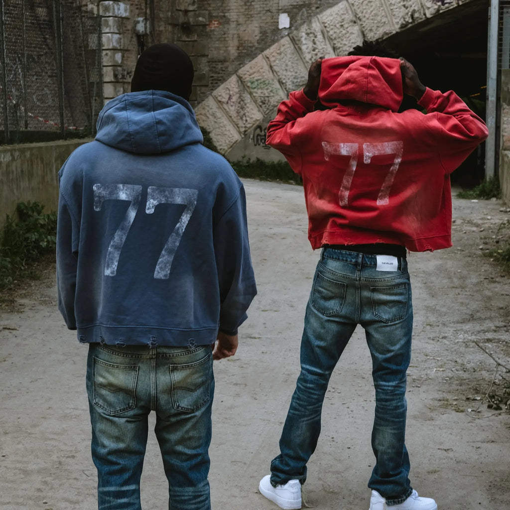 Double Seven Blue Hoodie