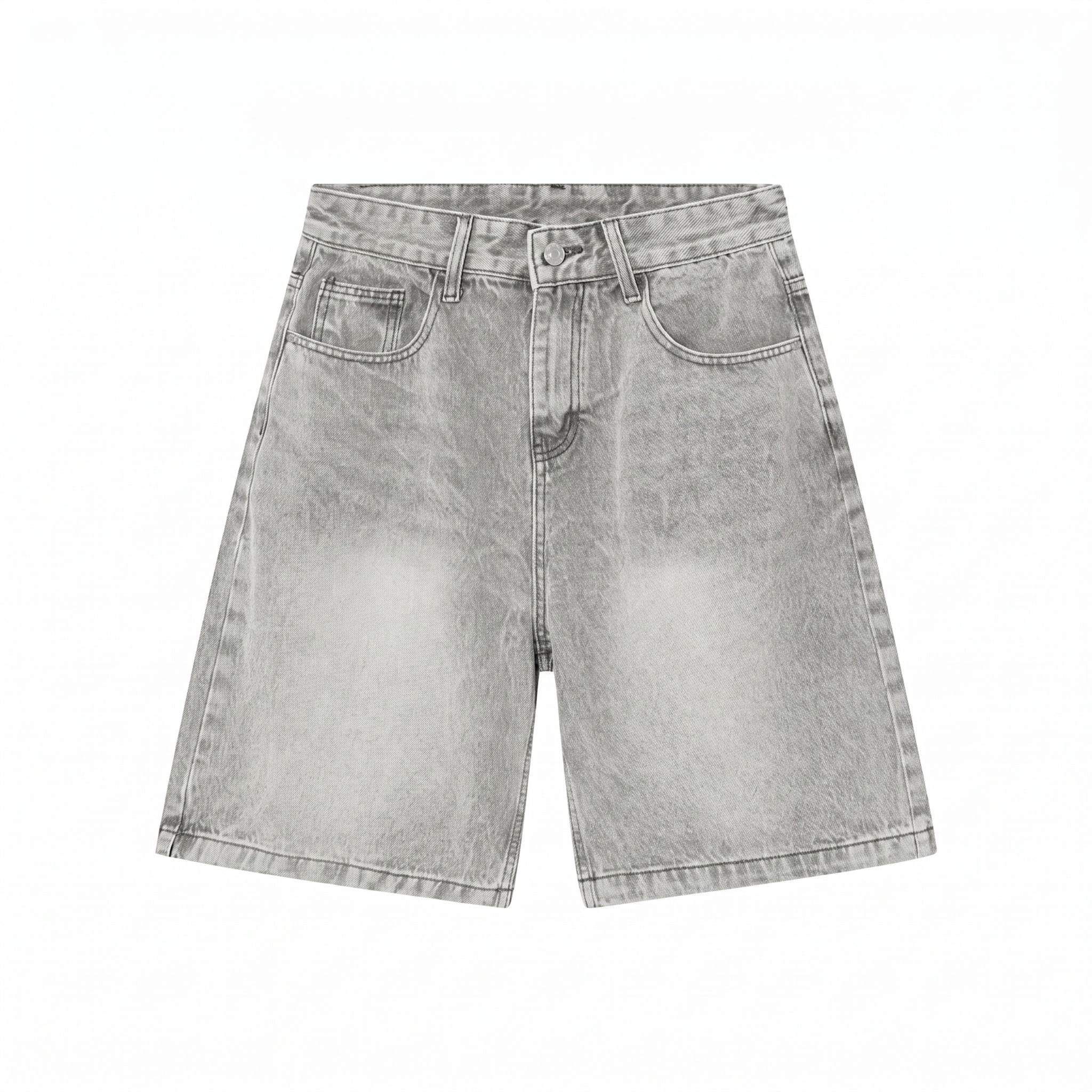 Grey Classic Shorts Jeans