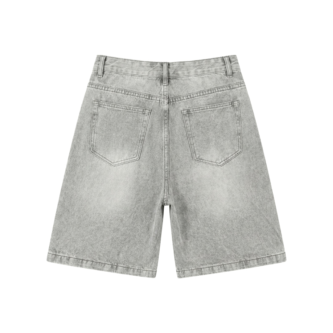 Grey Classic Shorts Jeans