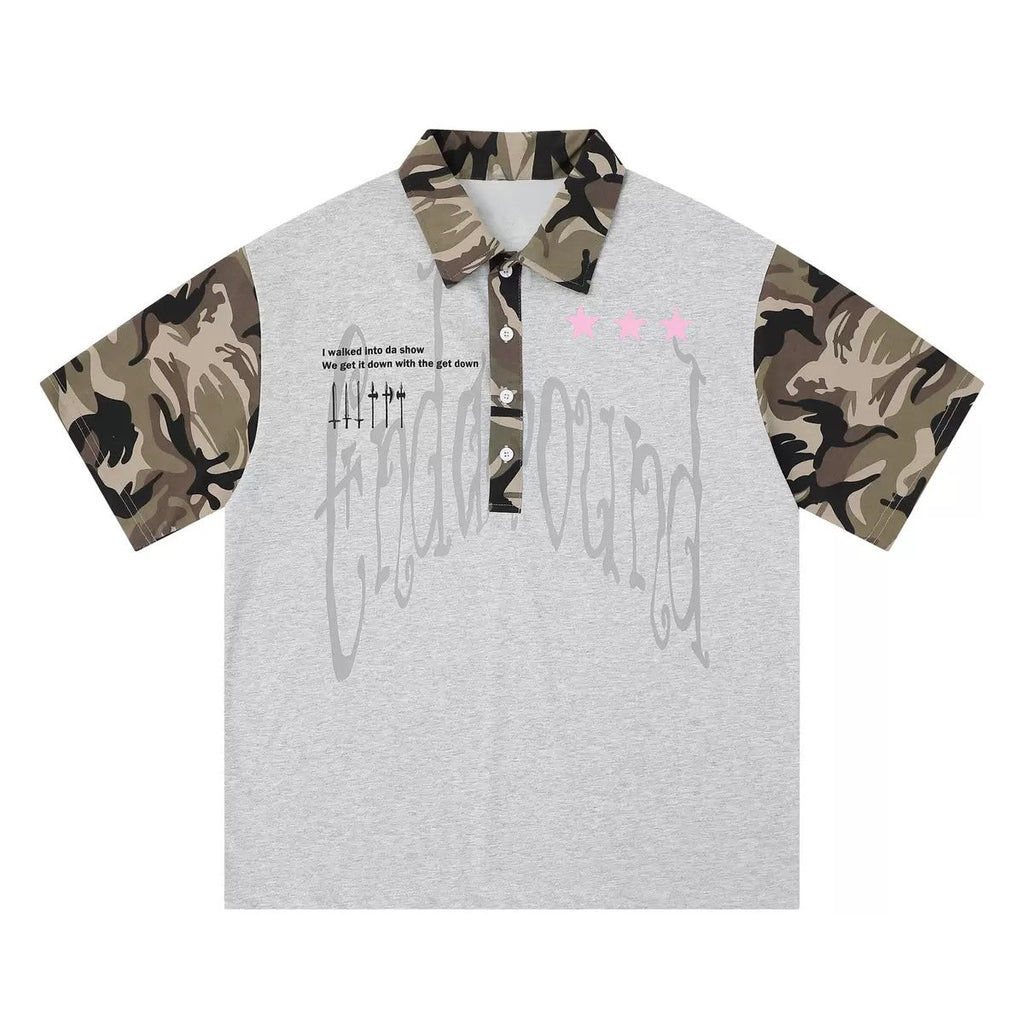 Grey Camo Polo