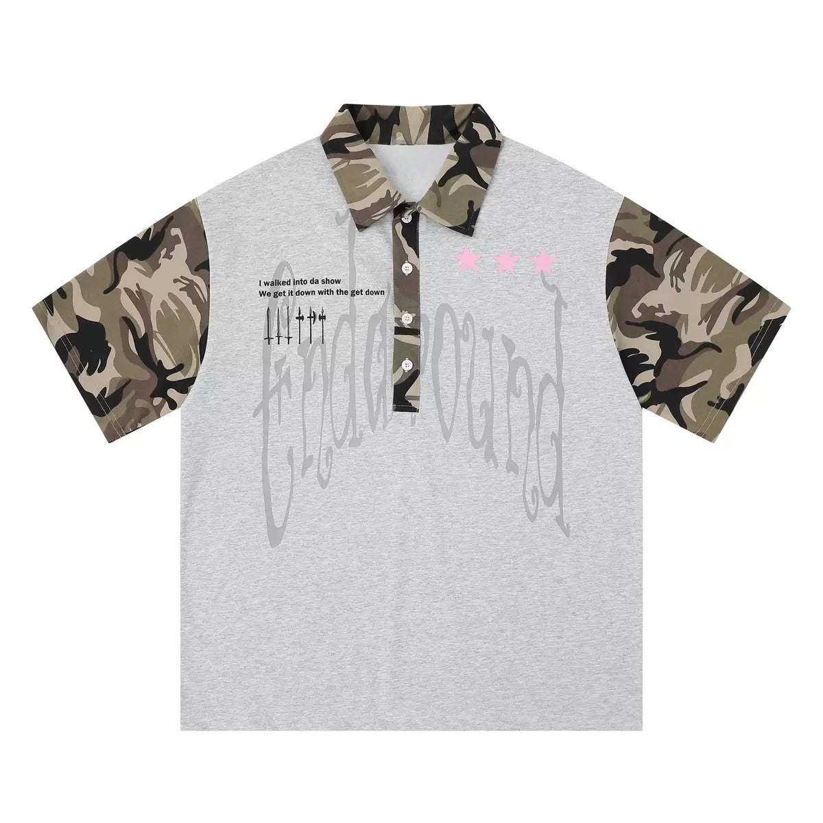Grey Camo Polo