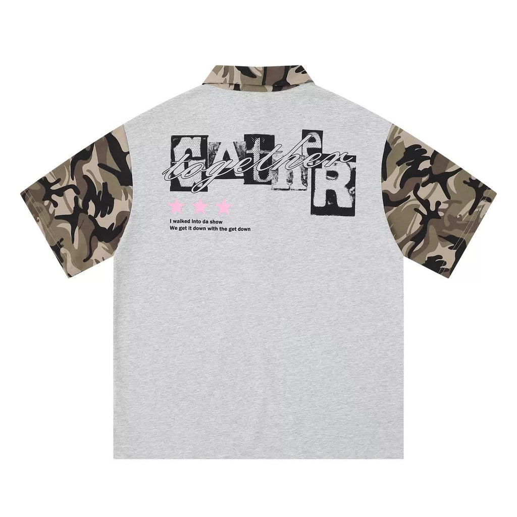 Grey Camo Polo