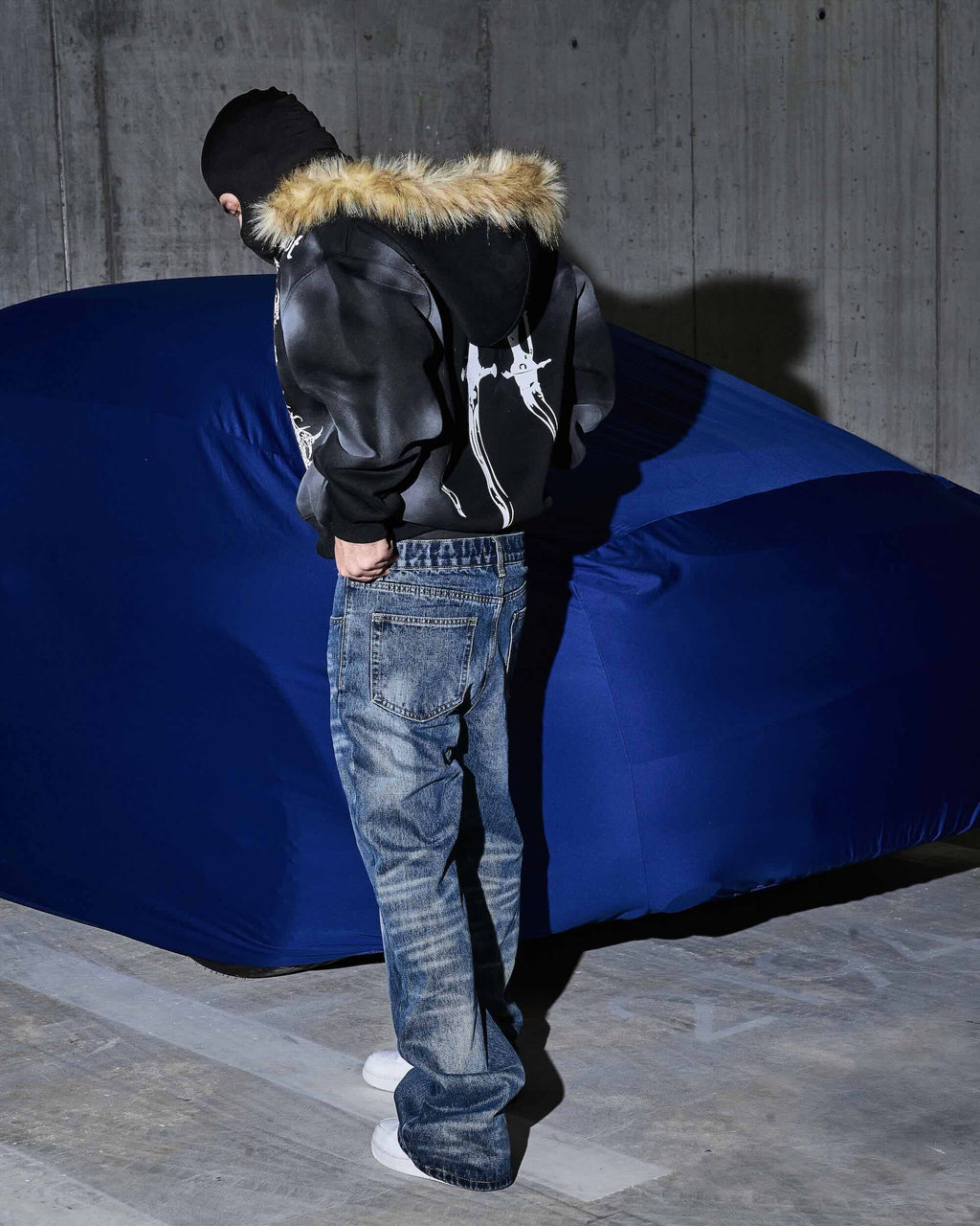 Laced Baggy Jeans