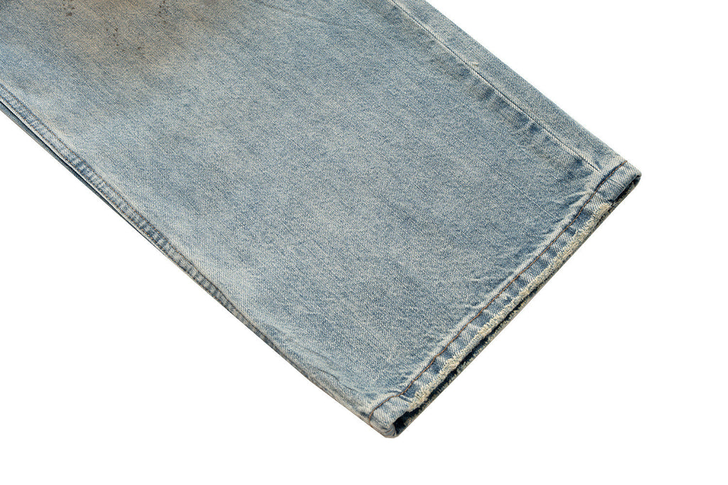 Orange Pocket Baggy Jeans