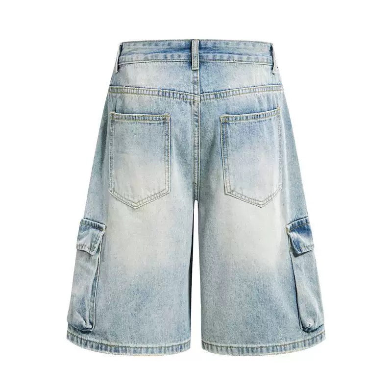 Blue Pockets Shorts Jeans