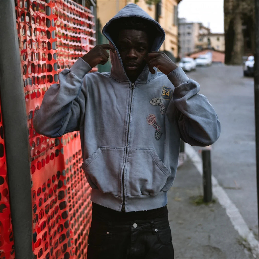 Road Blue Hoodie