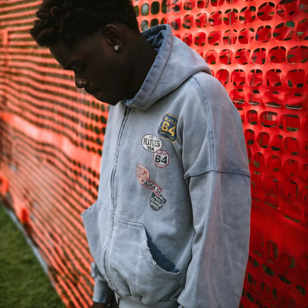 Road Blue Hoodie