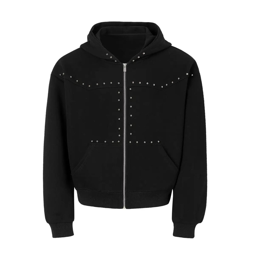 Studs Black Hoodie