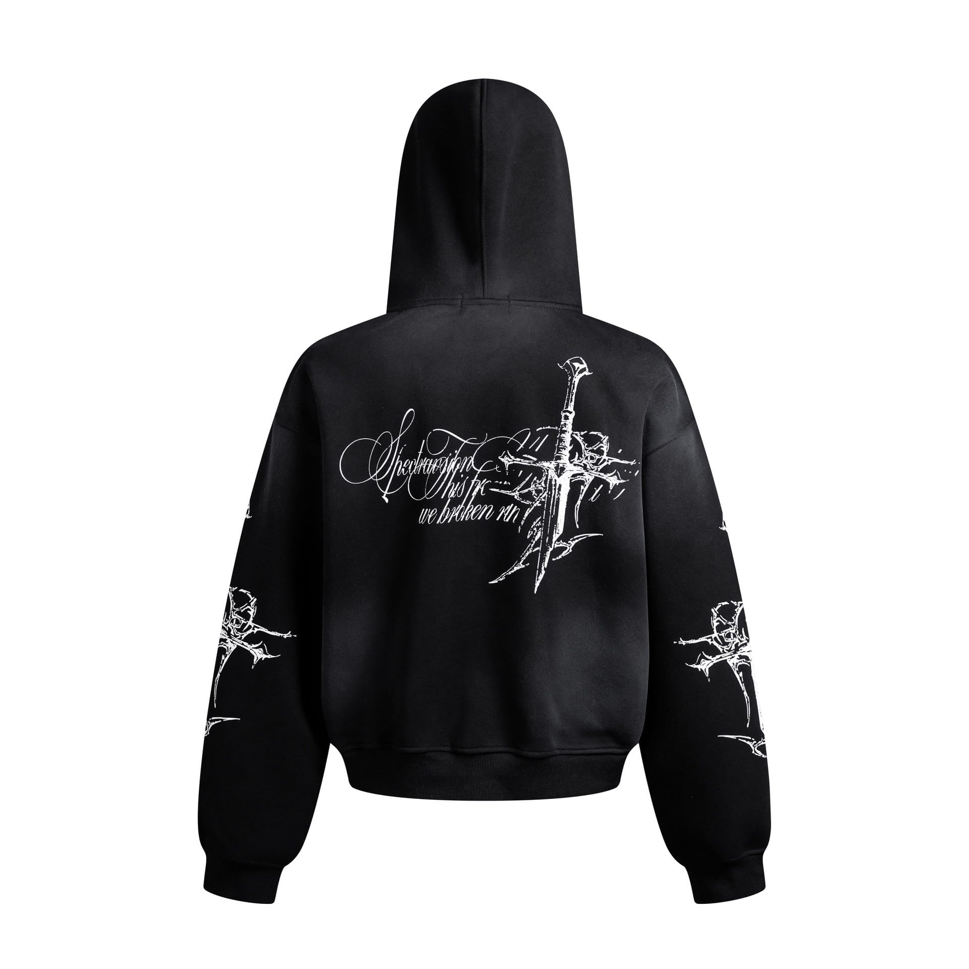 Swords Black Hoodie