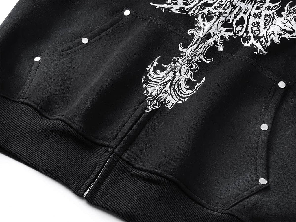 Swords Black Hoodie