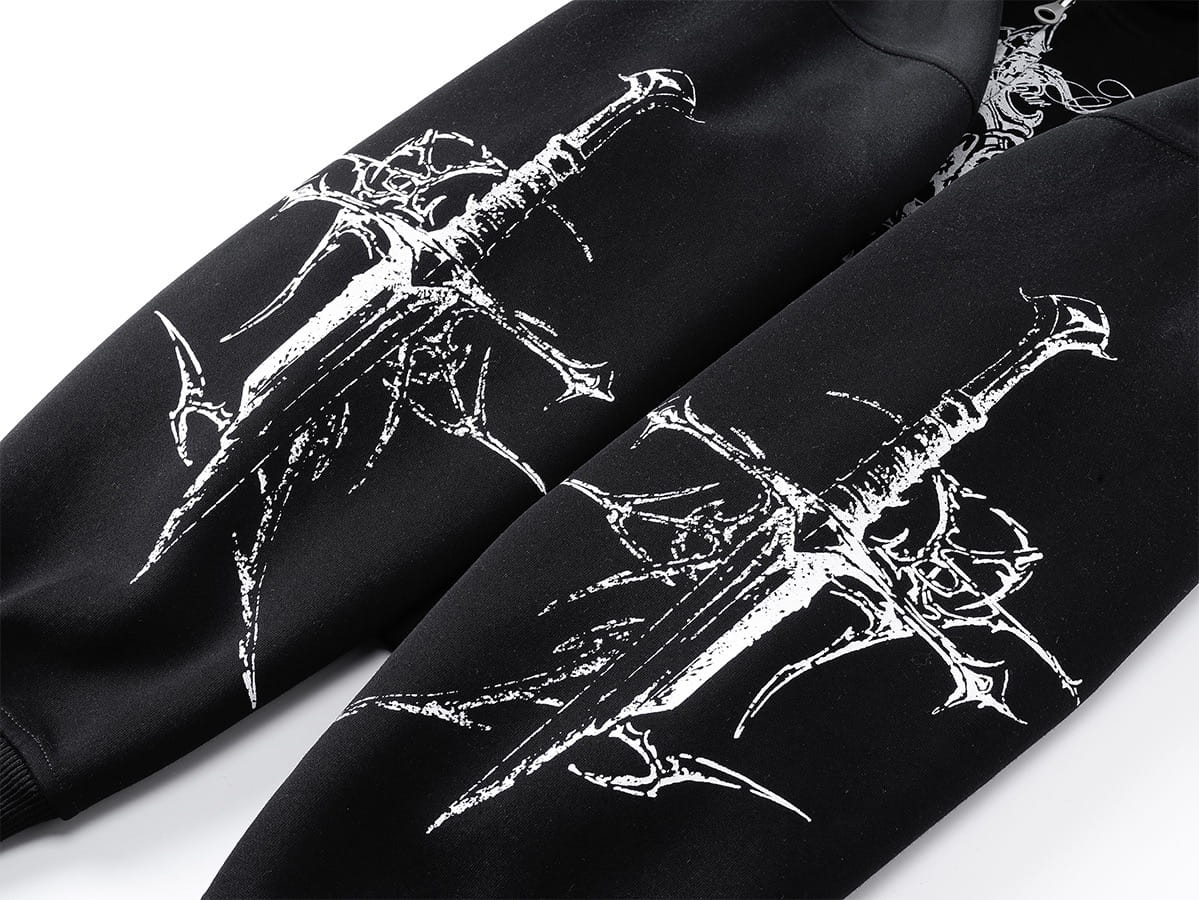 Swords Black Hoodie