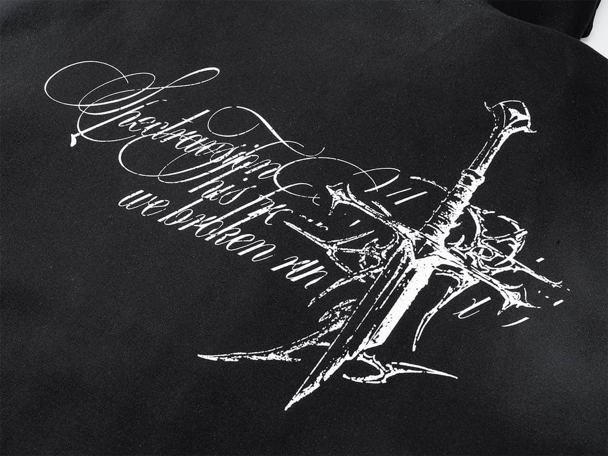 Swords Black Hoodie