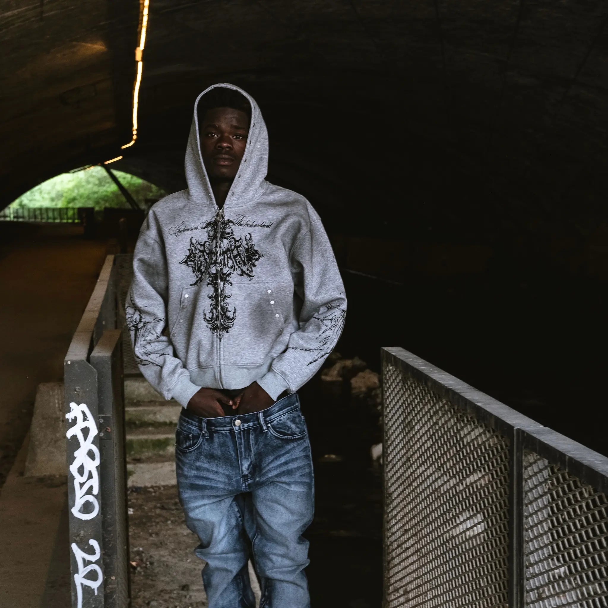 Swords Grey Hoodie