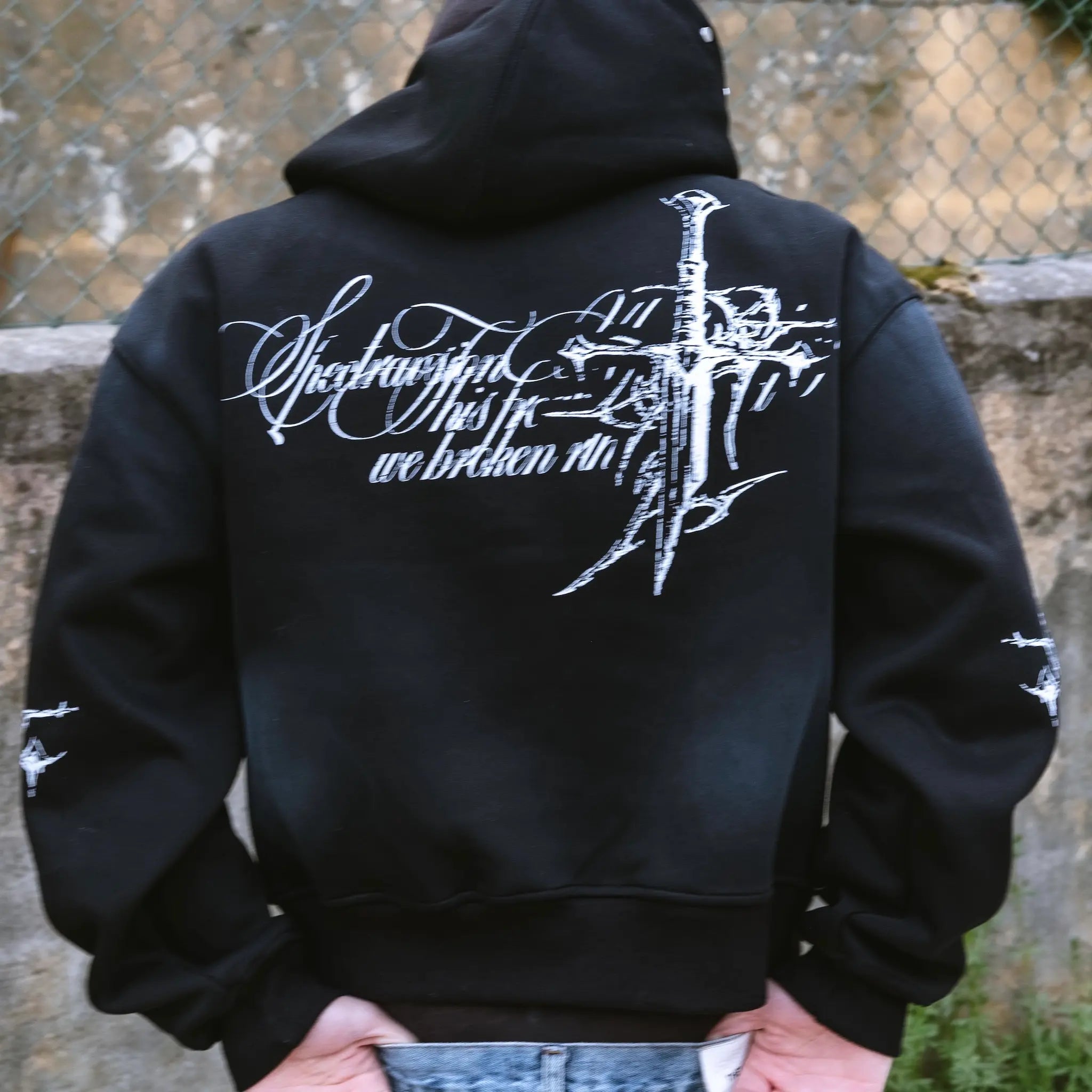 Swords Black Hoodie