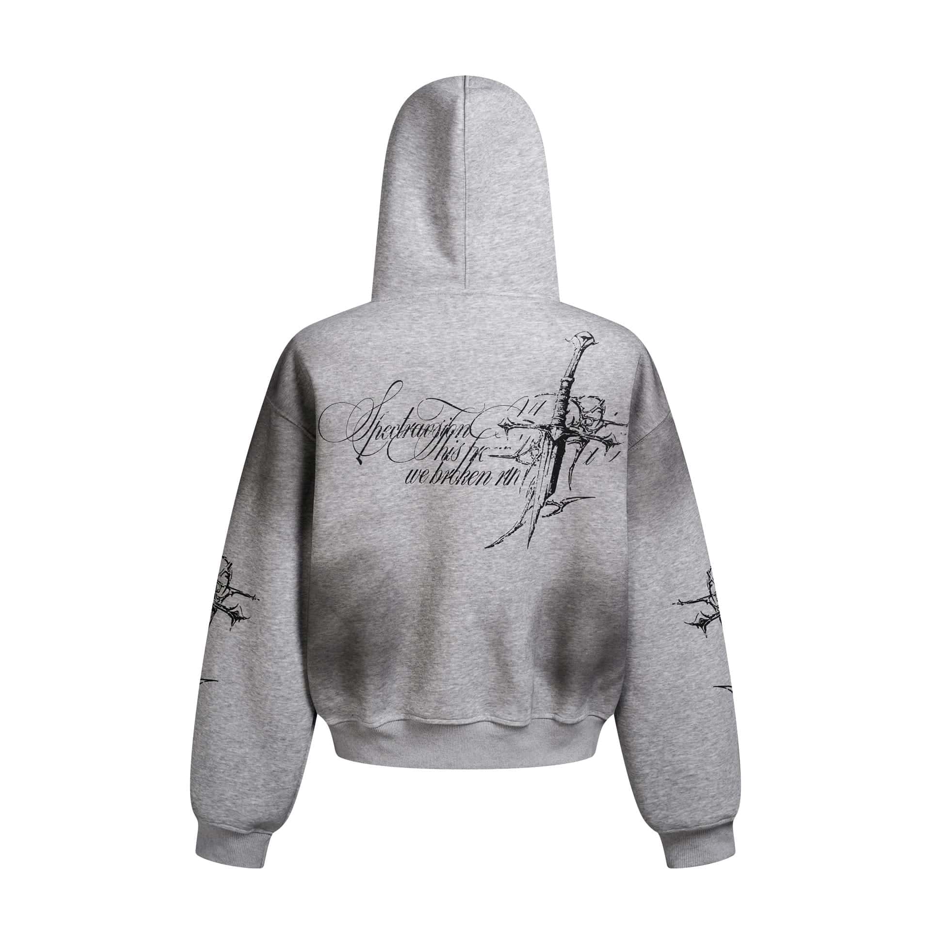 Swords Grey Hoodie