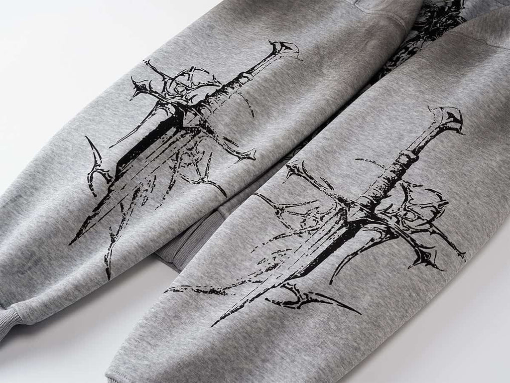 Swords Grey Hoodie