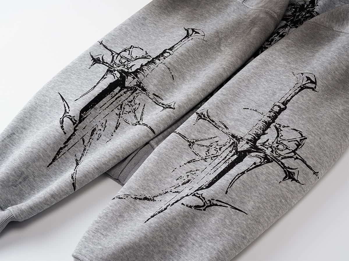 Swords Grey Hoodie