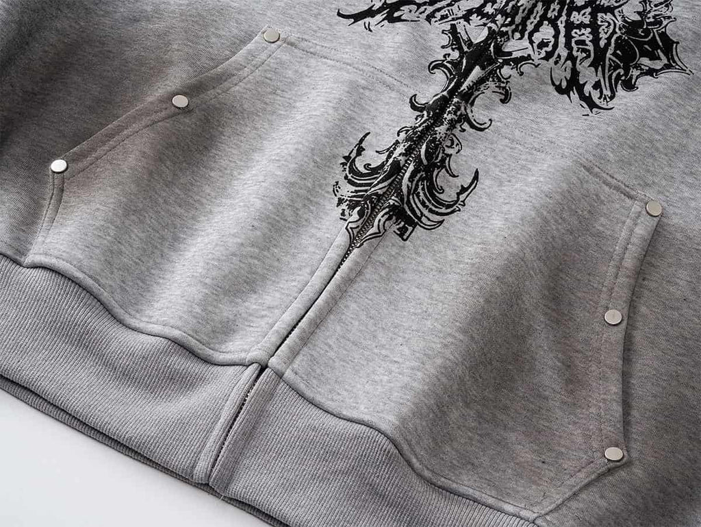 Swords Grey Hoodie