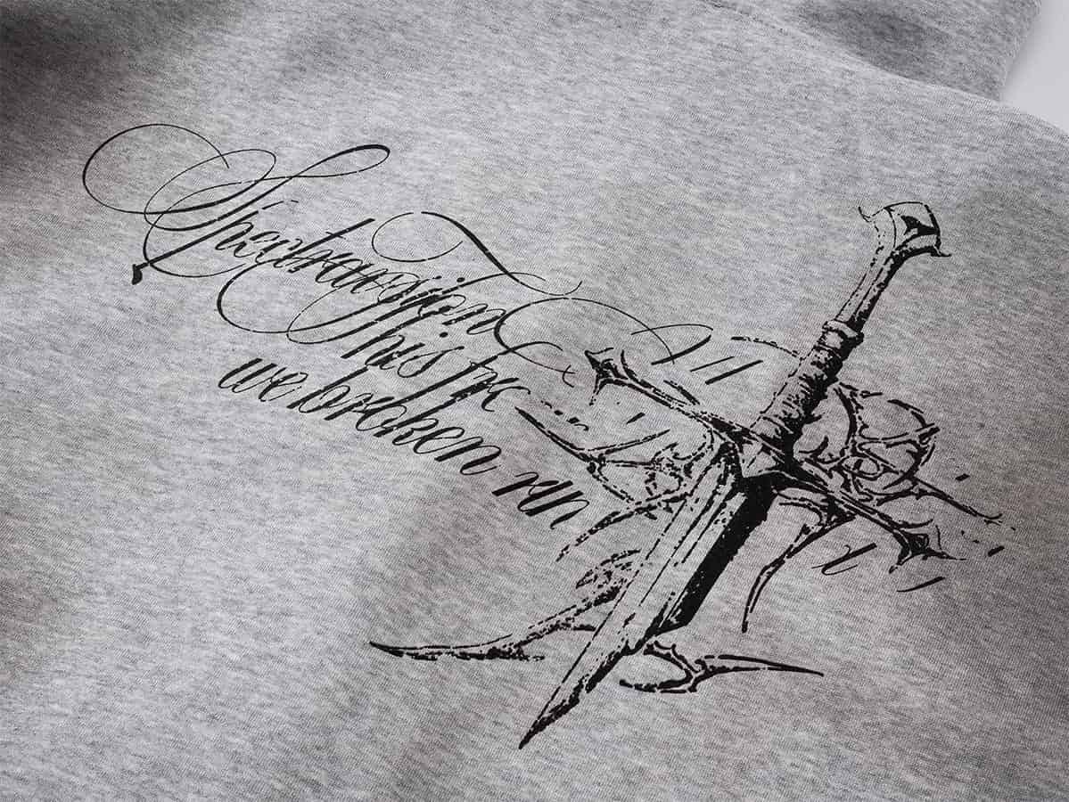 Swords Grey Hoodie