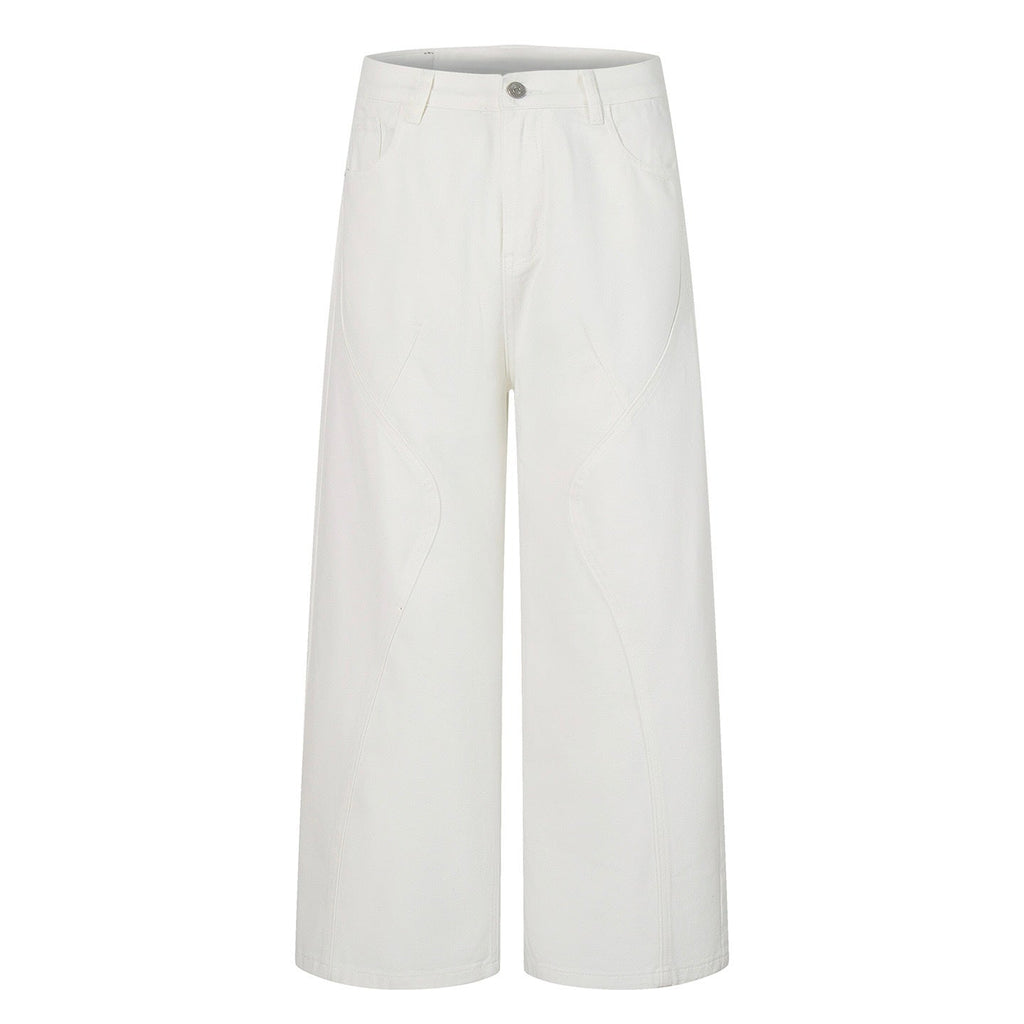 All White Baggy Jeans