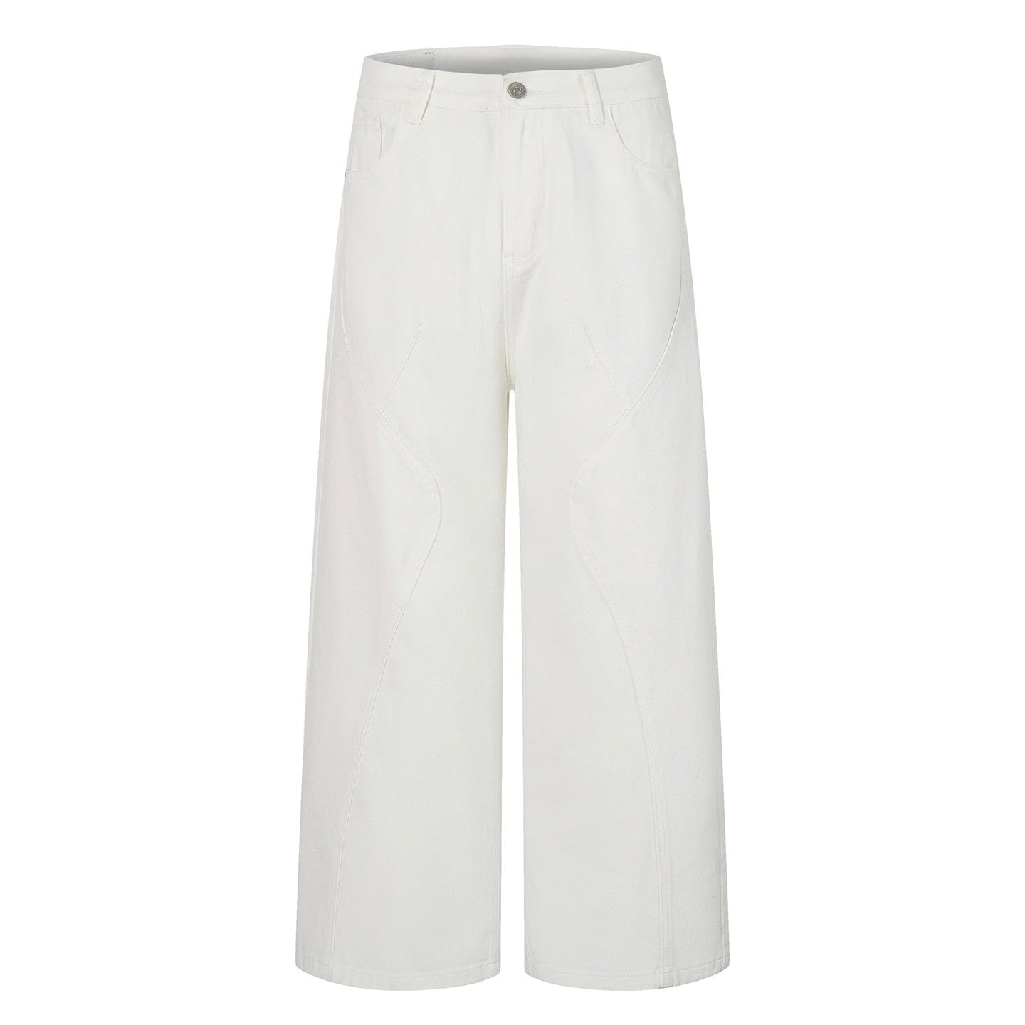 All White Baggy Jeans