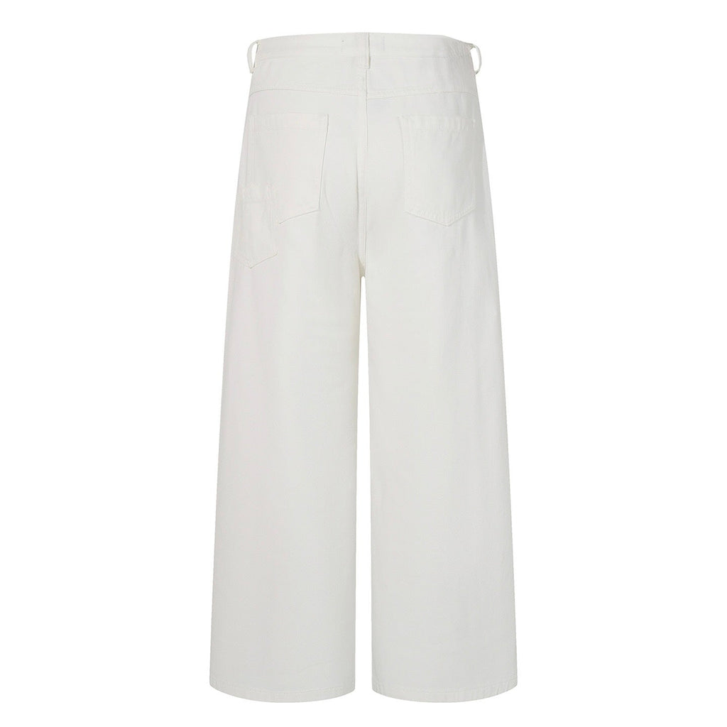 All White Baggy Jeans