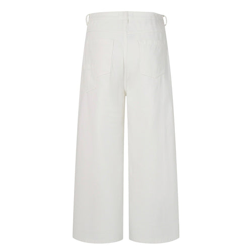 All White Baggy Jeans