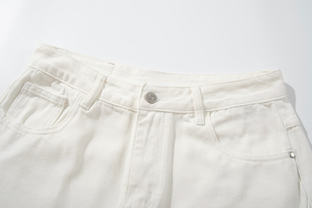 All White Baggy Jeans
