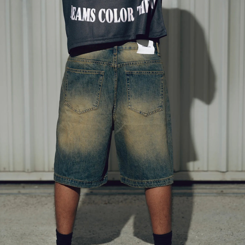 Washed Shorts Jeans