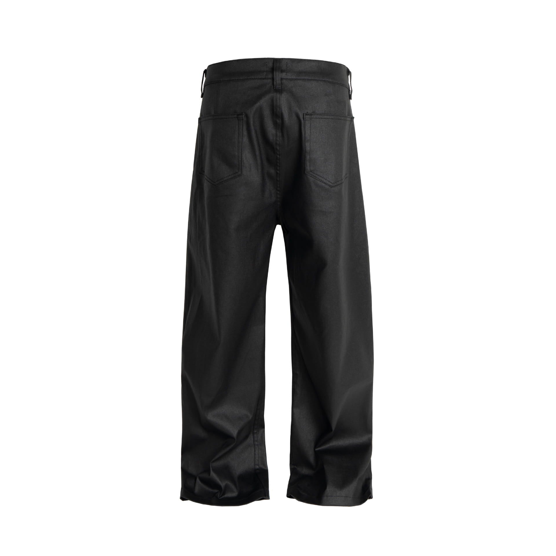 Waxed Baggy Jeans