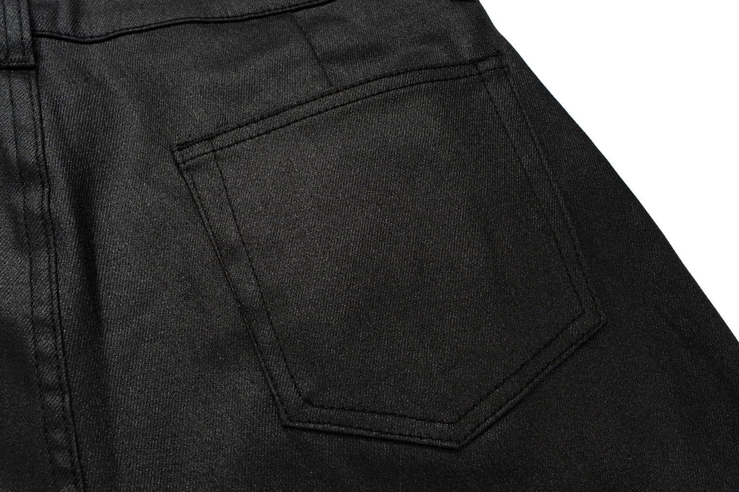Waxed Baggy Jeans