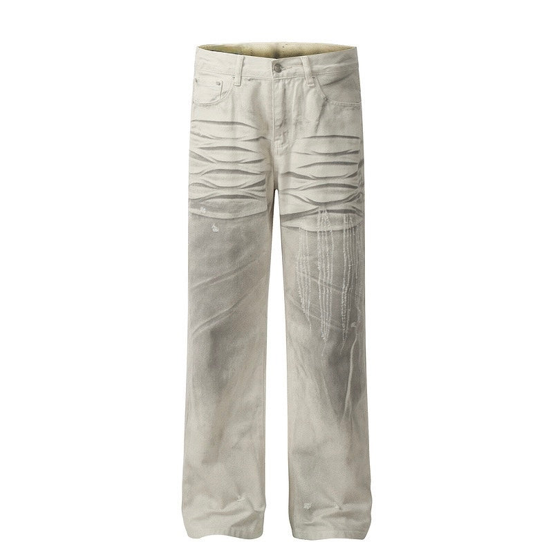 White Ash Baggy Jeans