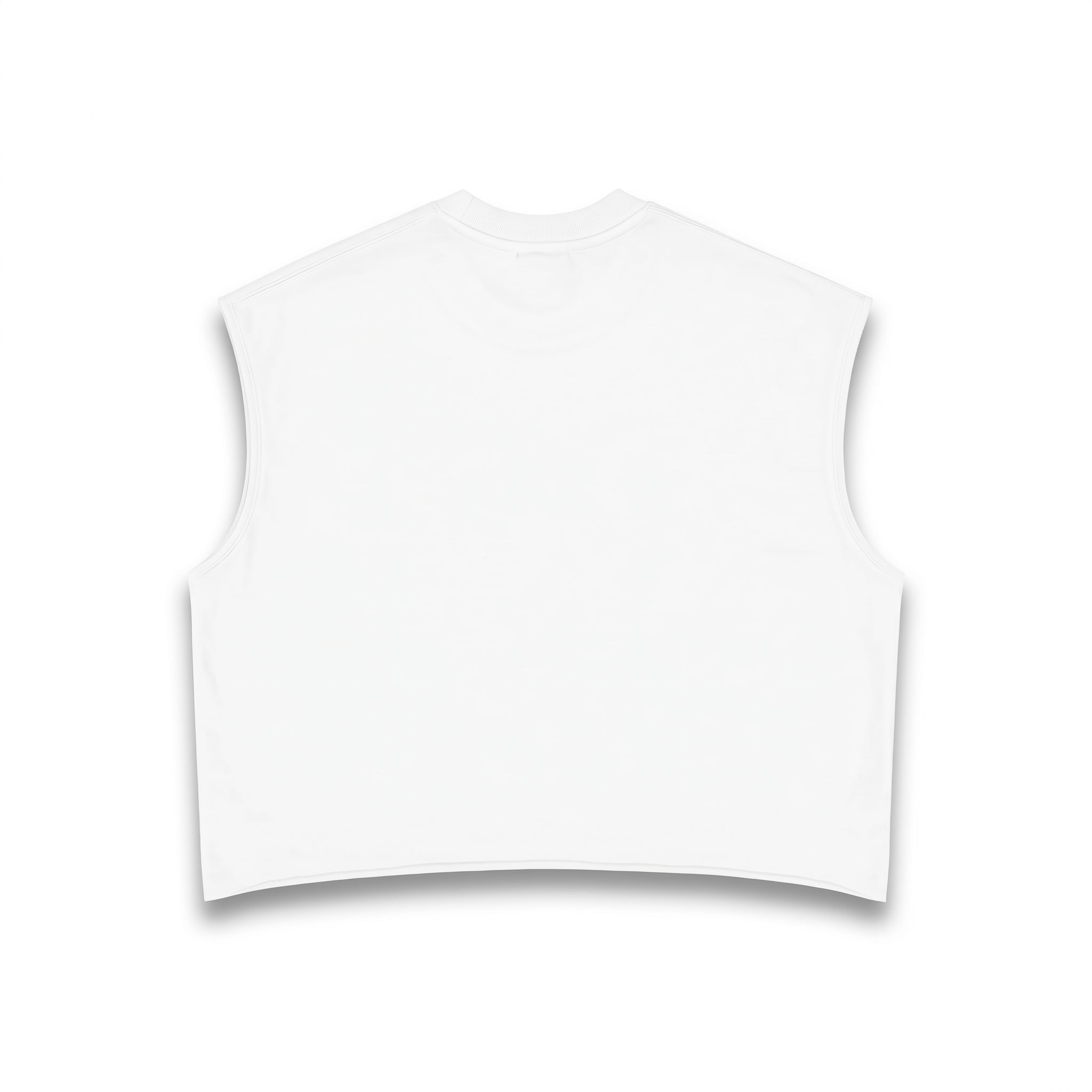 White Boxy Fit Tank Top