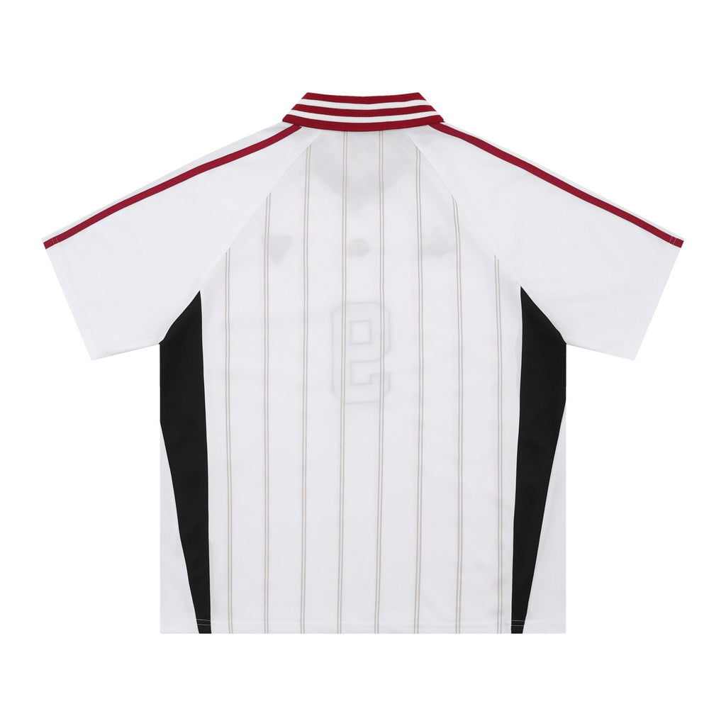White Soccer Player Jersey