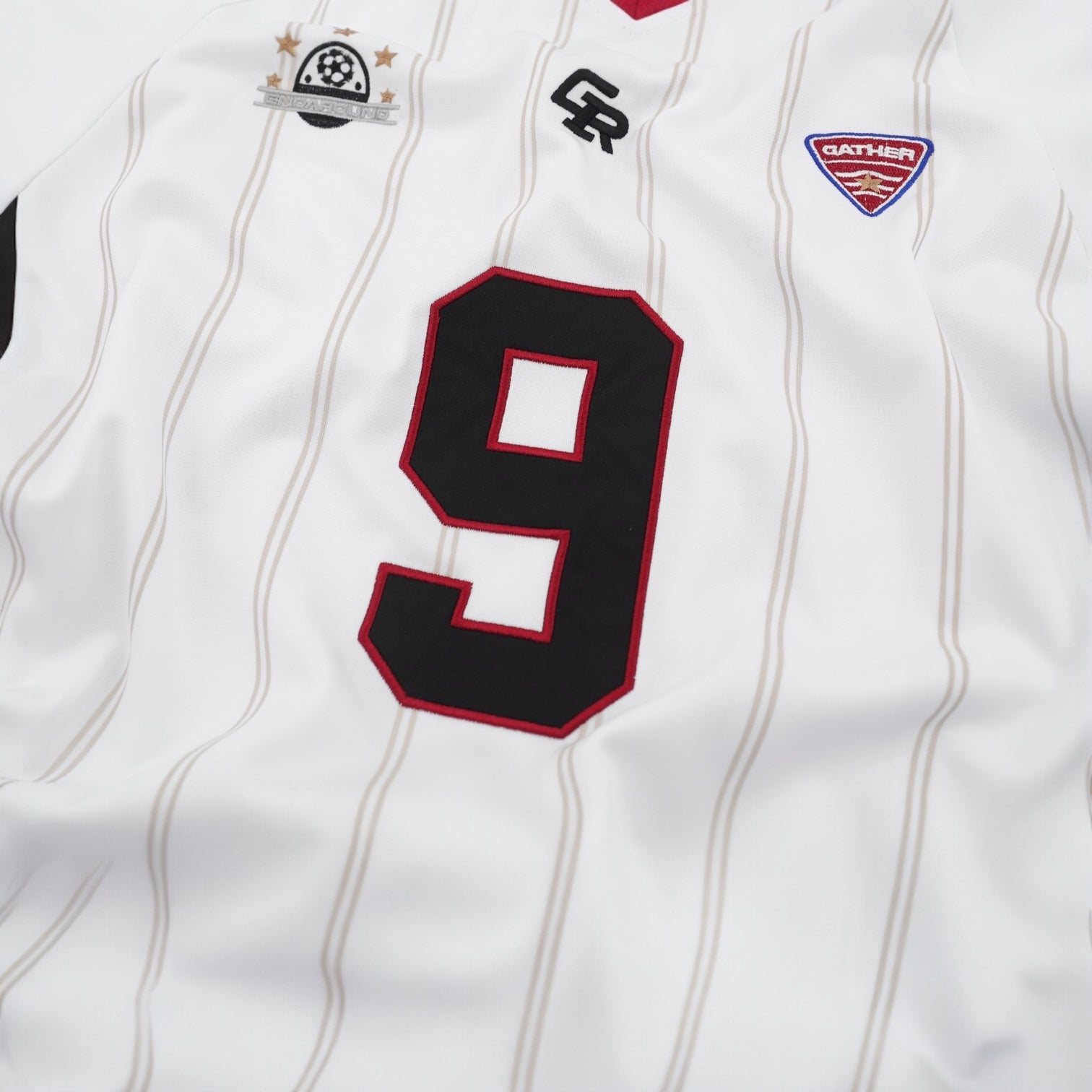 White Soccer Player Jersey