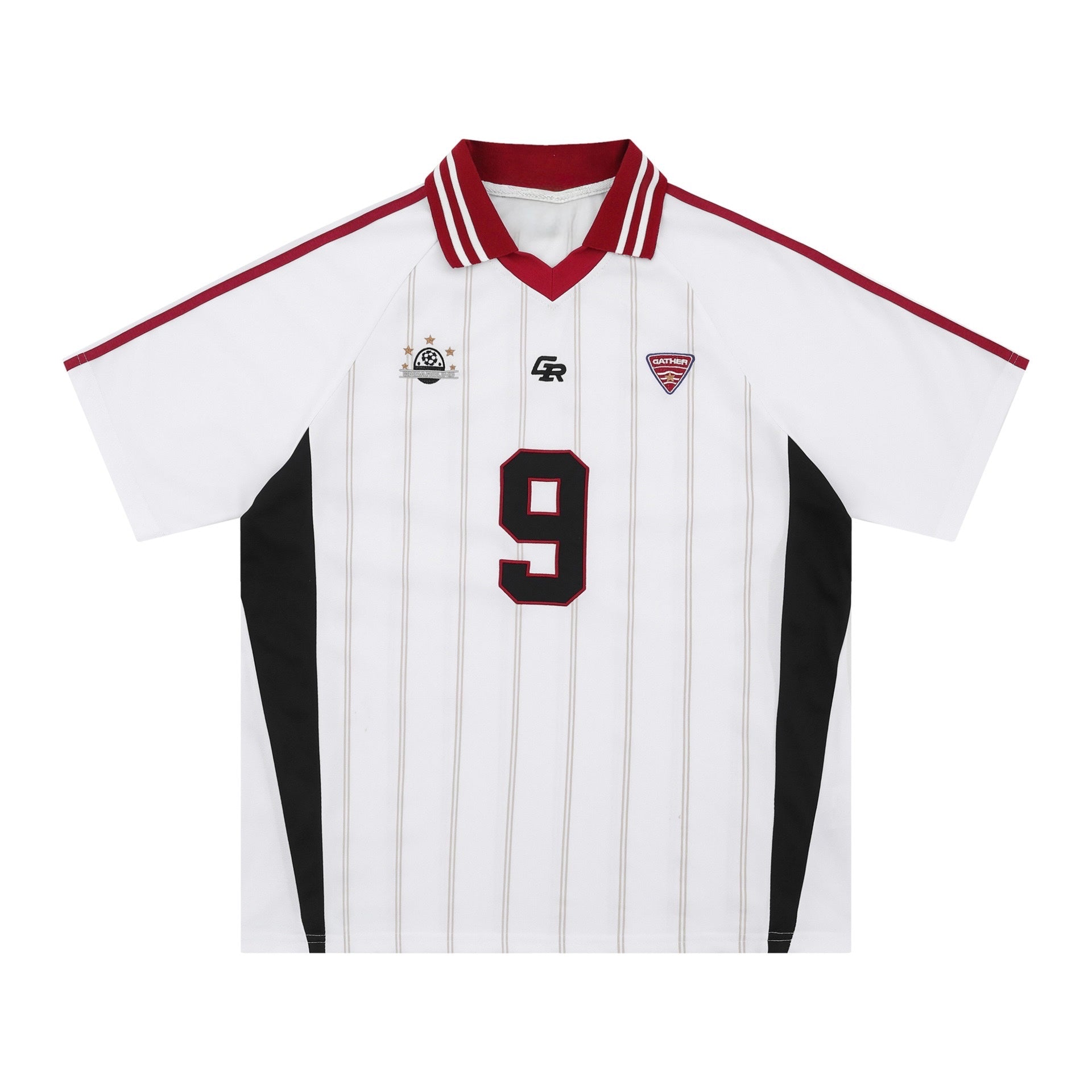 White Soccer Player Jersey