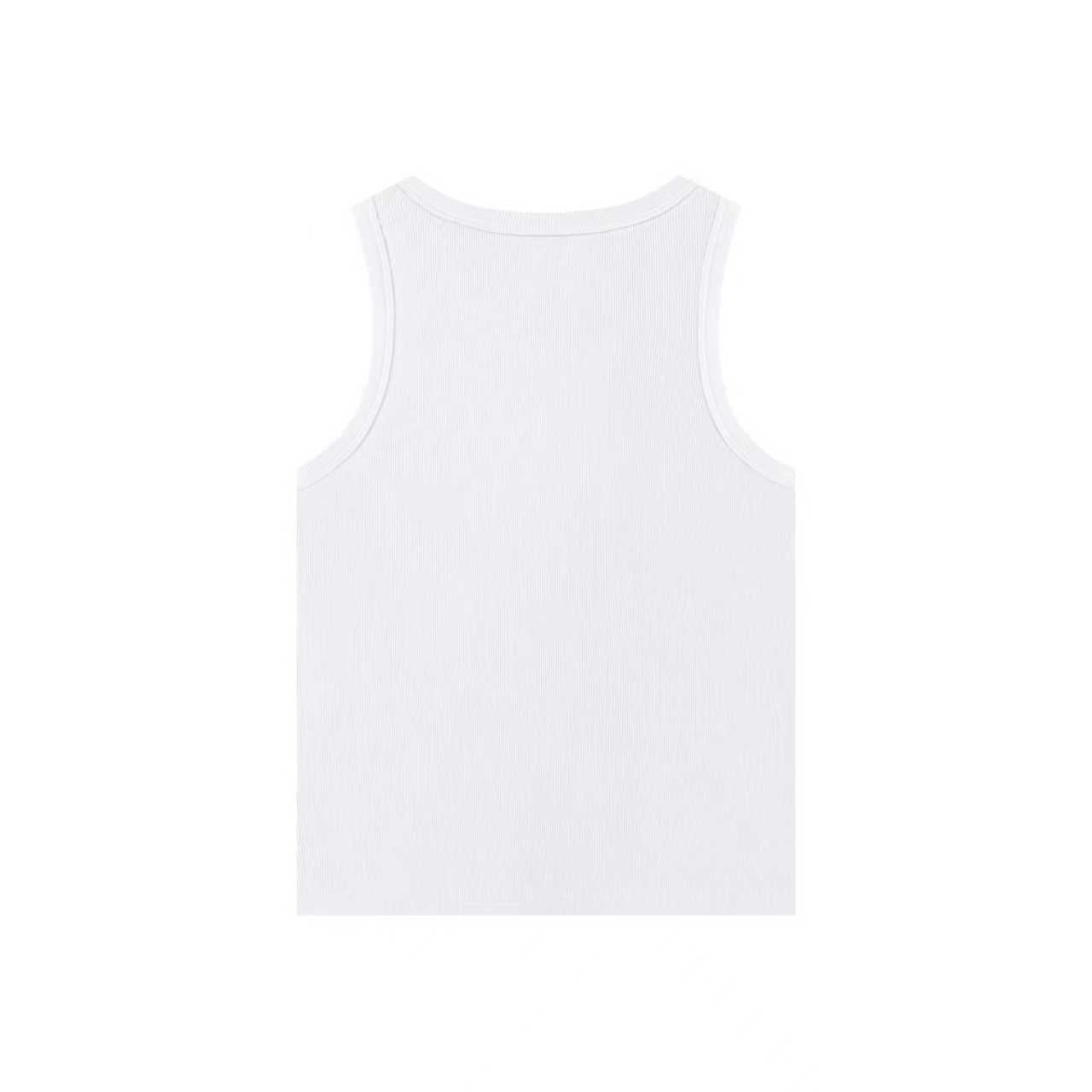 White Block Tank Top
